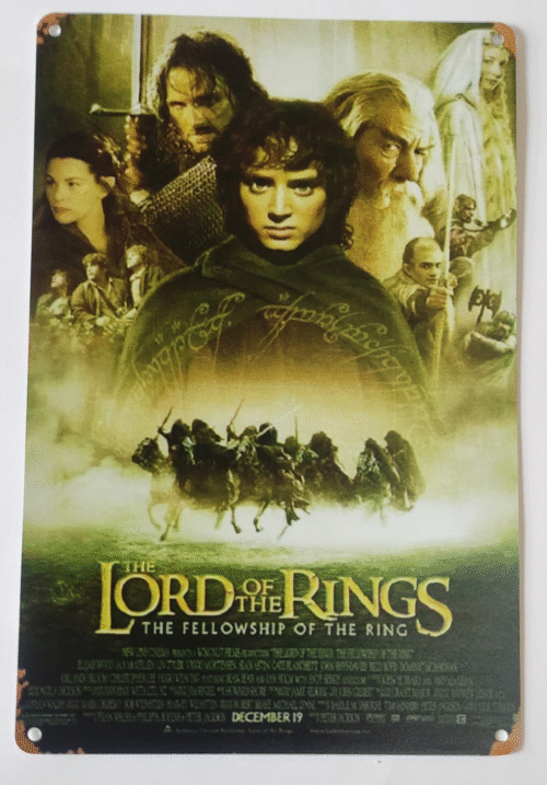 Metal Art Plate-El señor de los anillos