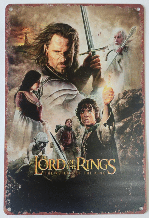 Metal Art Plate-El Señor de los Anillos