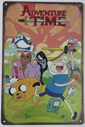 Metal Art Plate-Hora de Aventuras