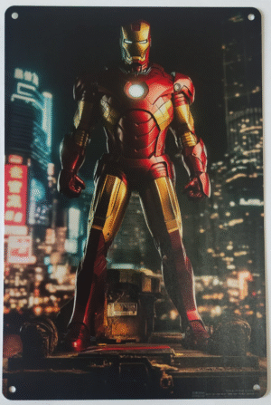 Metal Art Plate-Iron Man