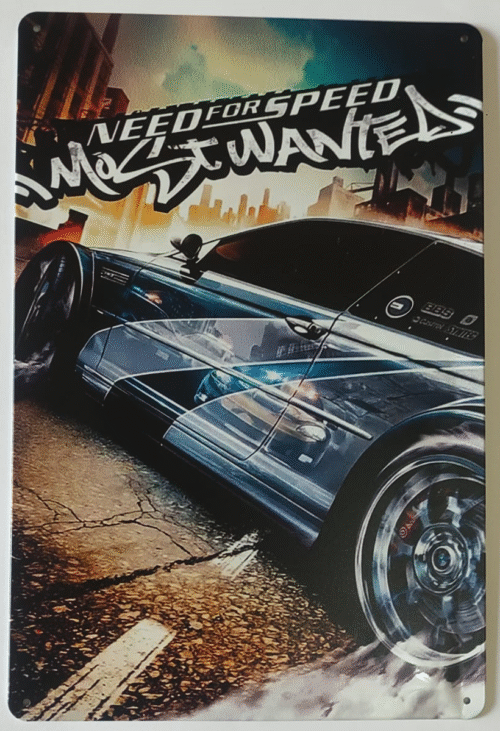 Metal Art Plate-Need For Speed