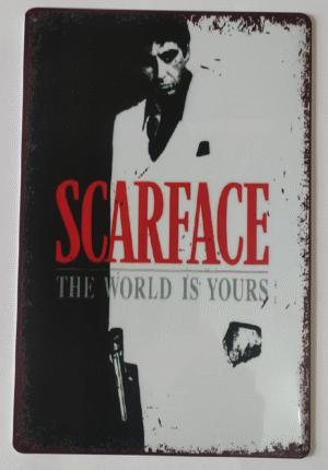 Metal Art Plate-Scarface