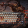 Teclado mecánico PRO LEE SIN-League of Legends con pantalla GIF y Macros