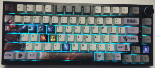 Teclado mecánico PRO Yasuo-League of Legends con pantalla GIF y Macros