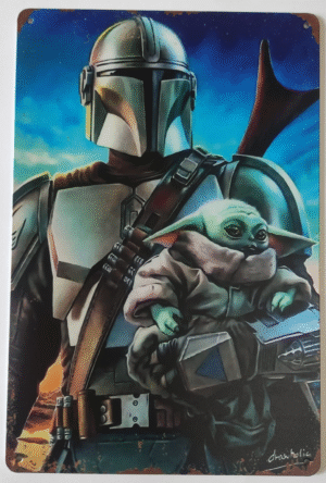 Metal Art Plate-The Mandalorian