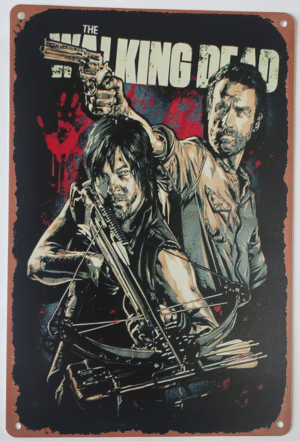Metal Art Plate-The walking Dead