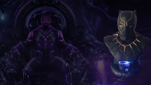 Figura busto de Black Panther con sistema FDS - Marvel