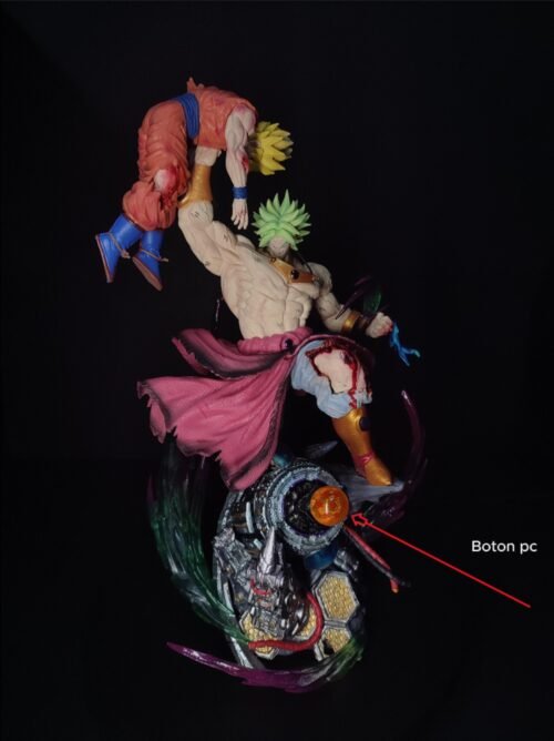Figura Broly-Goku con sistema FDS-Dragon Ball