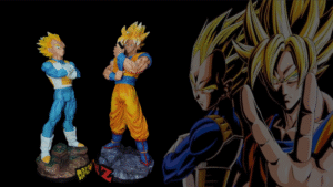 Figuras Super Saiyans Goku y Vegeta-Dragon Ball