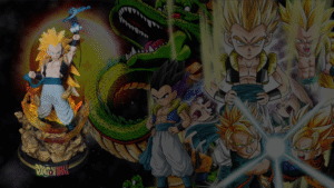 Figura Gotenks super saiyan 3 con sistema FDS y Alumbrado-Dragon Ball