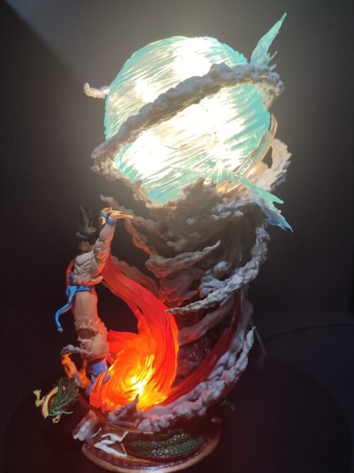 Figura Goku Genkidama con sistema FDS y Alumbrado-Dragon Ball