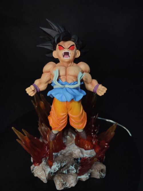 Figura Goku transformación Gold Ozaru con Alumbrado Led-Dragon Ball