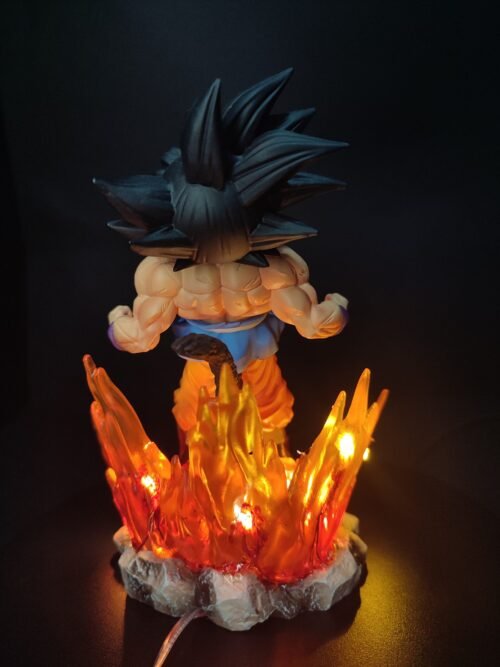 Figura Goku transformación Gold Ozaru con Alumbrado Led-Dragon Ball