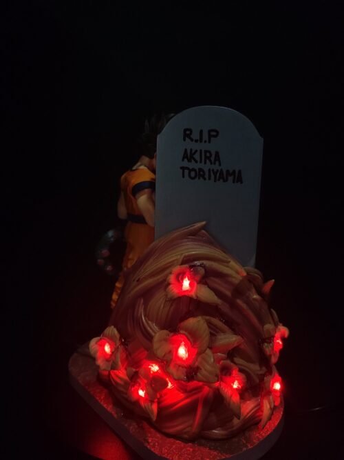 Figura Goku homenaje Akira Toriyama con Alumbrado Led-Dragon Ball