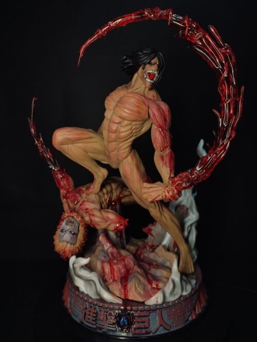 Figura Titan Eren vs Jaw Titan con sistema FDS y Alumbrado - Ataque a los titanes