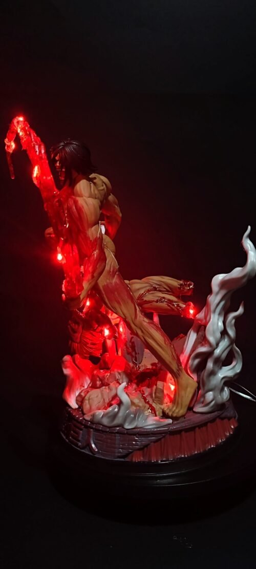Figura Titan Eren vs Jaw Titan con sistema FDS y Alumbrado - Ataque a los titanes