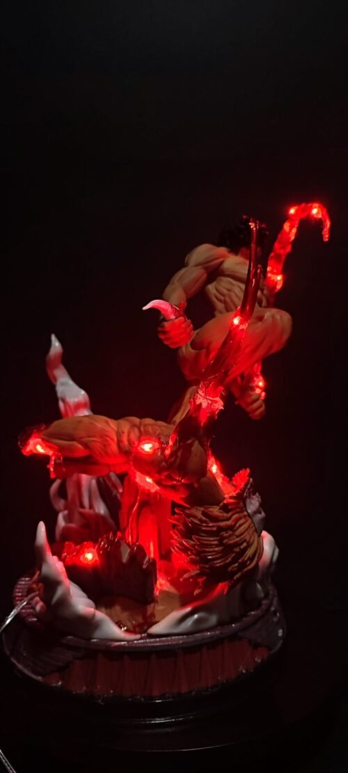 Figura Titan Eren vs Jaw Titan con sistema FDS y Alumbrado - Ataque a los titanes