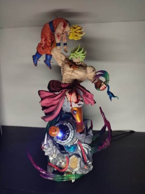 Figura Broly-Goku con sistema FDS-Dragon Ball