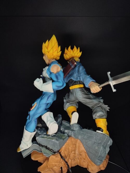 Figura Vegeta-Trunks Super Saiyans con sistema FDS y Alumbrado-Dragon Ball