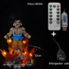 Figura Goku transformación Gold Ozaru con Alumbrado Led-Dragon Ball