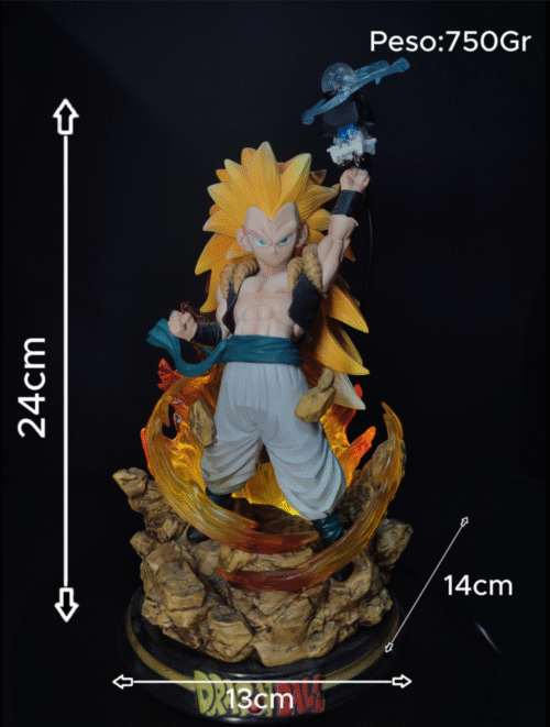 Figura Gotenks super saiyan 3 con sistema FDS y Alumbrado-Dragon Ball