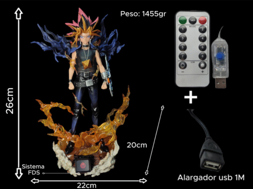 Figura Yūgi Mutō Dual mode con sistema FDS y Alumbrado- Yu Gi Oh