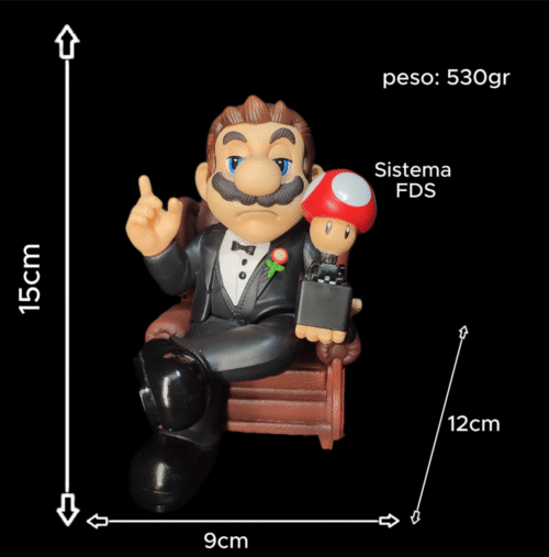 Figura de Mario Bros edición El Padrino con sistema FDS -Super Mario