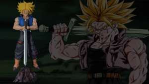 Figura Trunks del futuro con sistema FDS - Dragon Ball