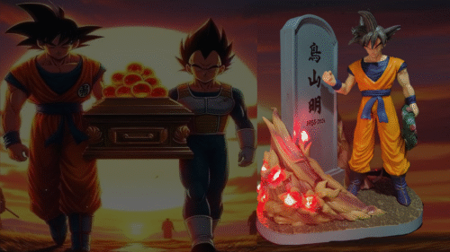 Figura Goku homenaje Akira Toriyama con Alumbrado Led-Dragon Ball