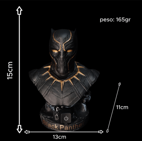 Figura busto de Black Panther con sistema FDS - Marvel