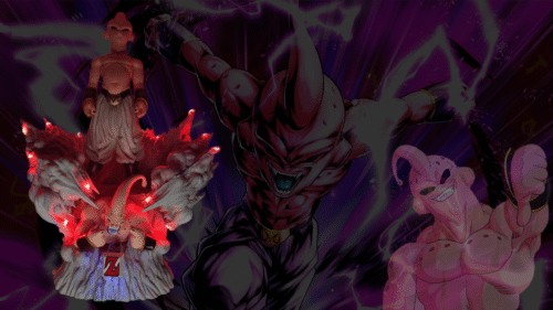 Figura Super Buu y Kid Buu con sistema FDS y alumbrado - Dragon Ball