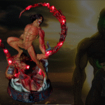 Figura Titan Eren vs Jaw Titan con sistema FDS y Alumbrado - Ataque a los titanes