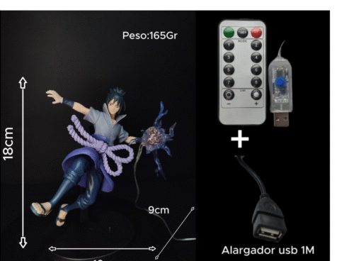 medidas itachi uchija Figura Itachi Uchija con Alumbrado Led-Naruto