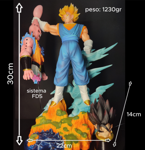 Figura Vegetto vs Buu fase Gotenks con sistema FDS - Dragon Ball