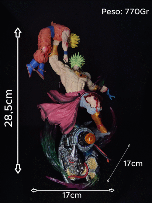 Figura Broly-Goku con sistema FDS-Dragon Ball