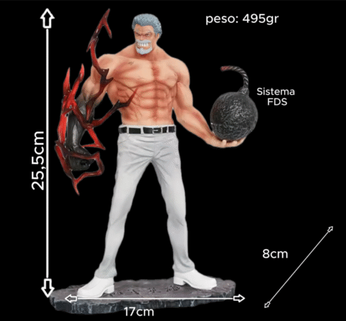 medidasgarp Figura Monkey D. Garp con sistema FDS - One piece