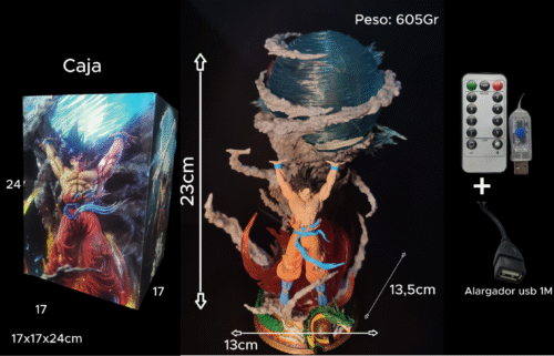 Figura Goku Genkidama con sistema FDS y Alumbrado-Dragon Ball