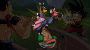 Figura Goku vs Tao Pai Pai con sistema FDS - Dragon Ball